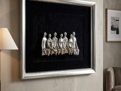 Modernist Figural Wall Sculpture Art