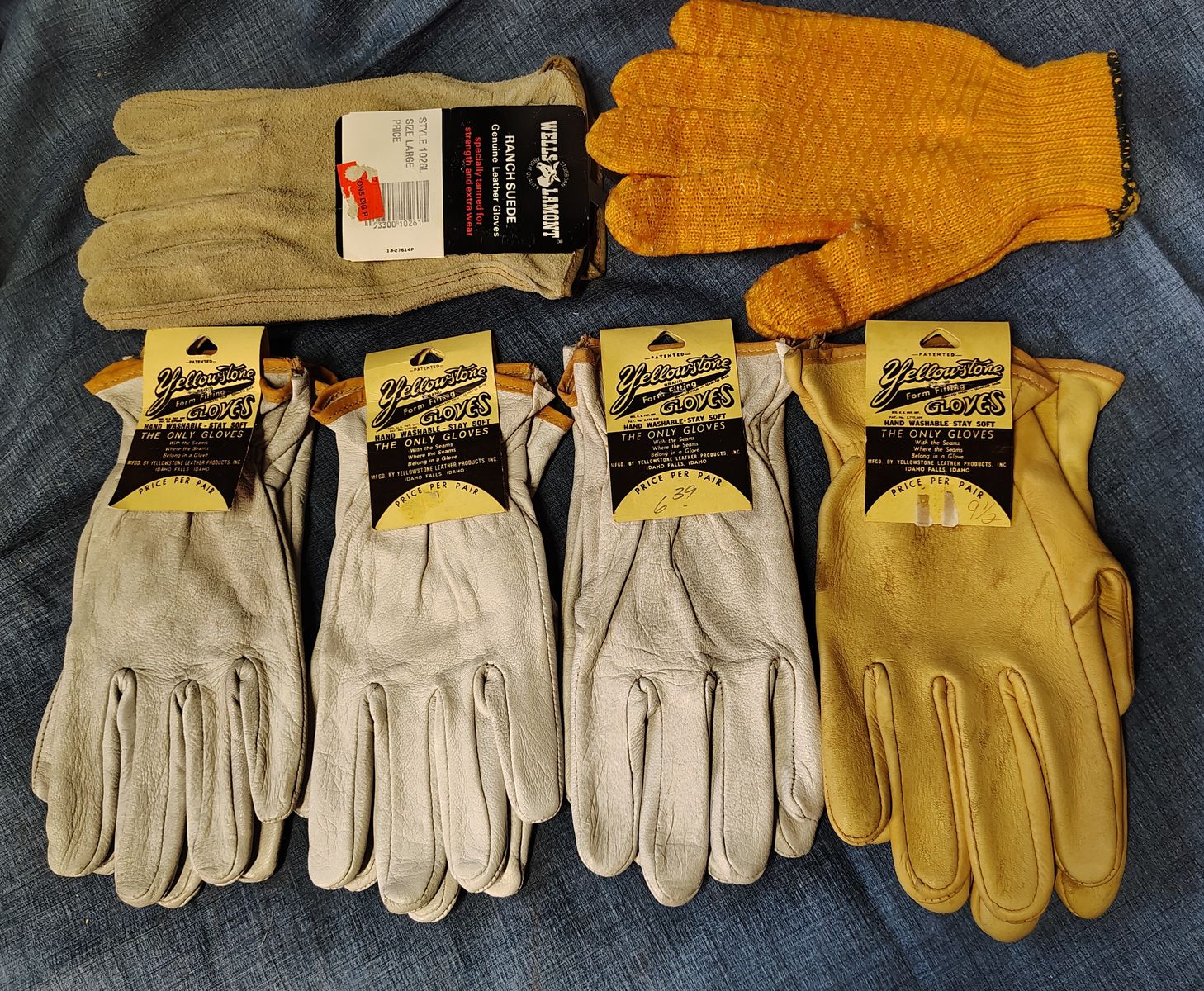 Assorted Work Gloves Bundle - Wells Lamont & Yellowstone Leather
