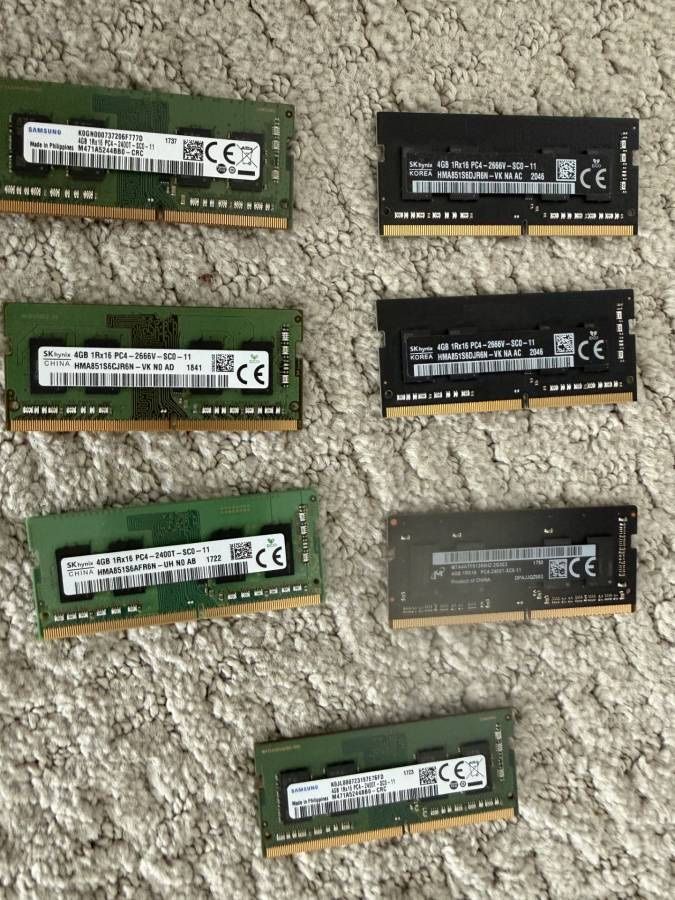 5 Mix Brands DDR4 RAMs for Laptops and Mini PCs