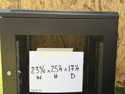 12U Server Cabinet Wall Mount Rack Enclosure w/ 2 Fans, Locking Door, Removable Side Panels – 12U Network/AV Cabinet