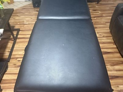 Portable Black Folding Massage Table with Face Cradle