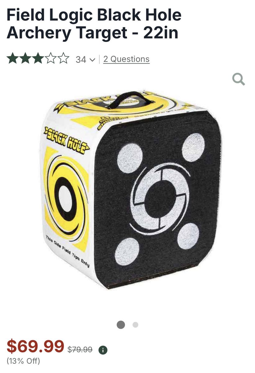 Archery Target - 4-Sided Foam Block for Bow and Arrow Practice