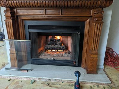 Gas Fireplace Insert