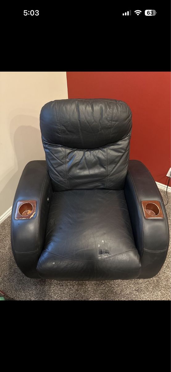 Black Leather Theater Seats