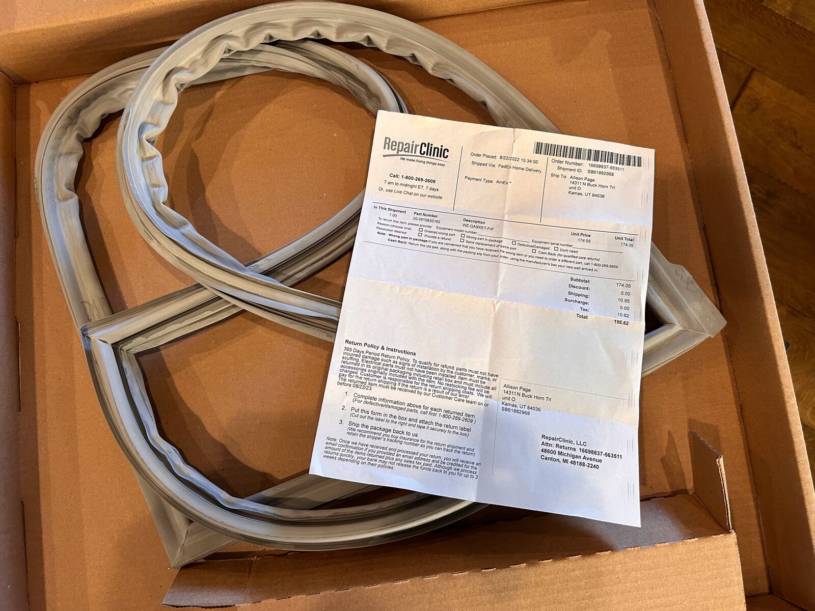 WZ-GASKET-Fip Fridge Door Seal