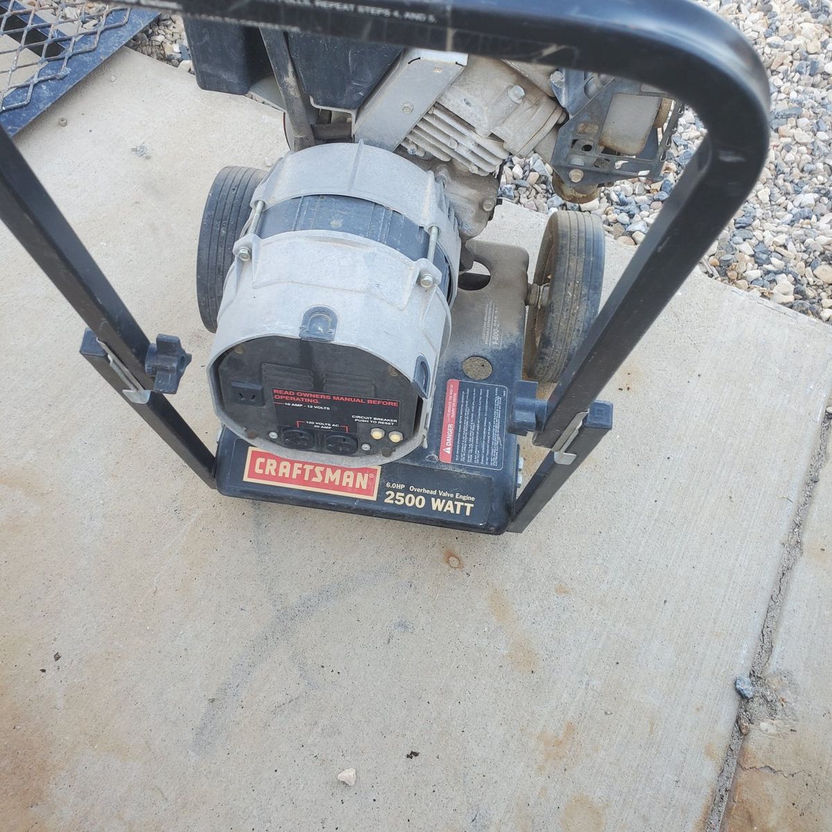 craftsman 2500 wt. generator