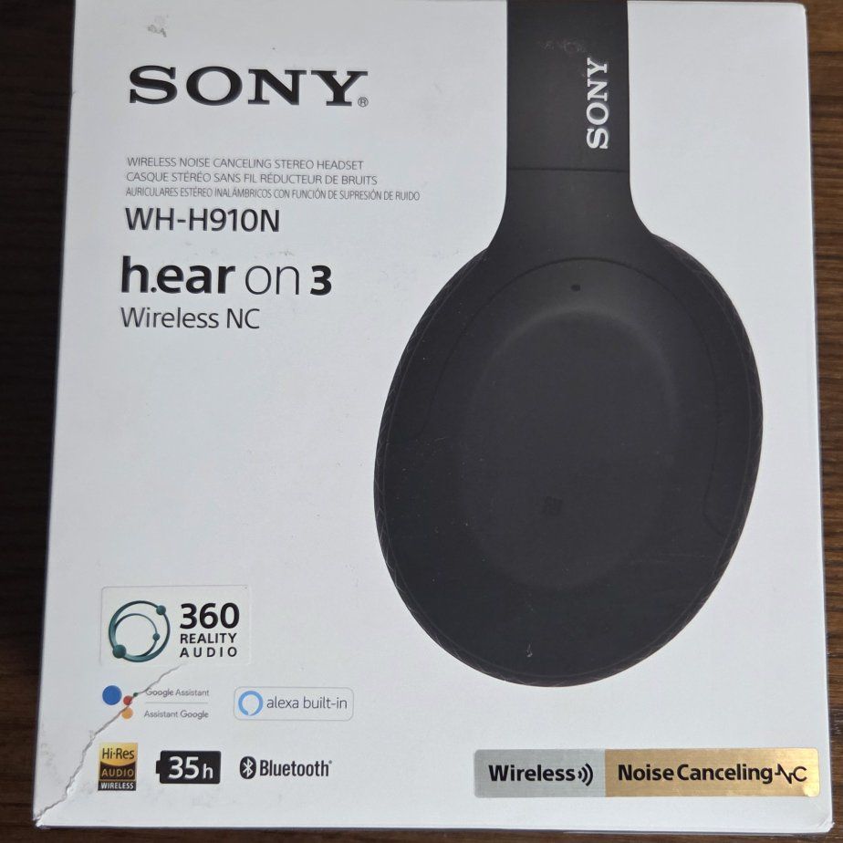 Sony WH-H910N Wireless Noise Canceling Over-the-Ear Headphones - Black