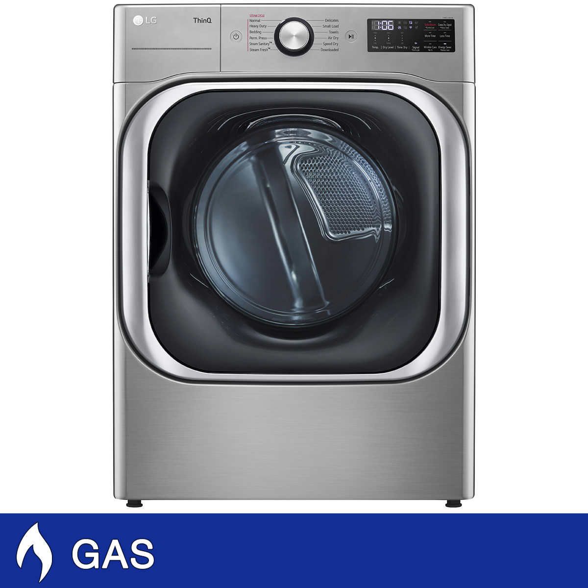 LG DLGX8981V 9.0 Cu. Ft. Mega Cap. Smart WiFi GAS Dryer, Graphite Steel, 1622968 #90773