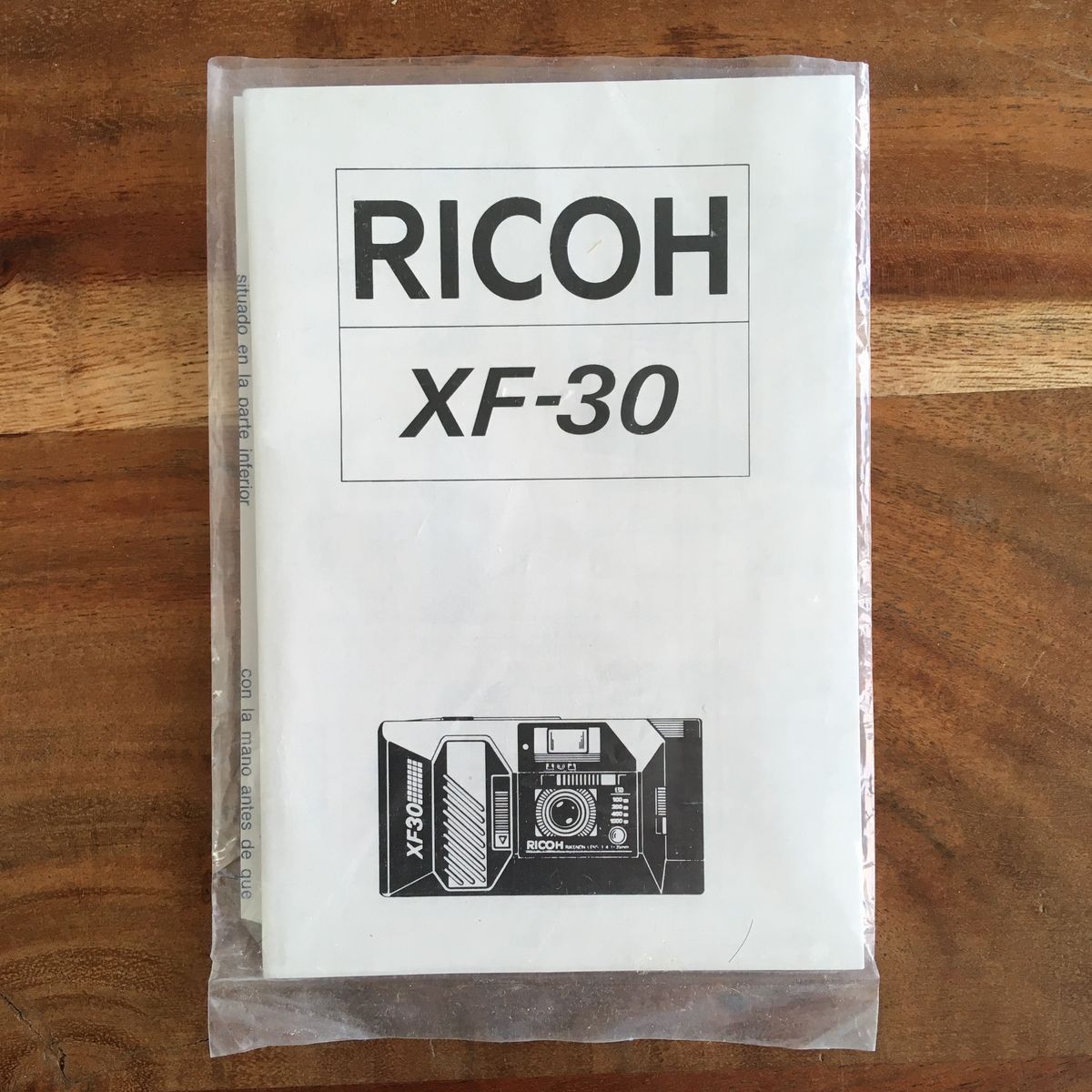 Vintage Original Ricoh XF-30 35mm Film Camera Instruction Manual Warranty