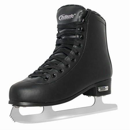 Nattork Adult Ice Skates - Black, Size 8 - for men 9 for women Figure Skates for Men and Women