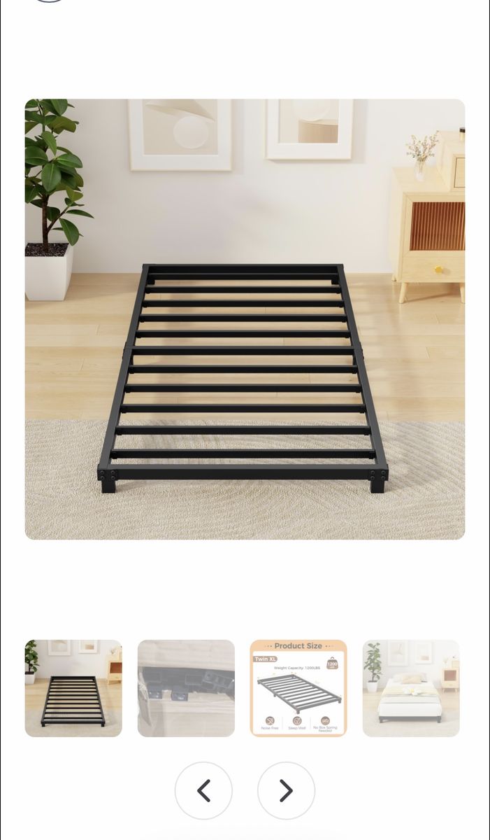 Mashomdec twin size low bed frame