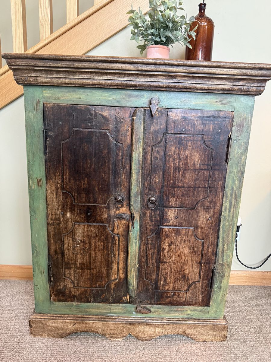 Handcrafted Rustic Mexican Pine Cabinet | Hacienda / Southwestern Solid Wood Accent Cabinet