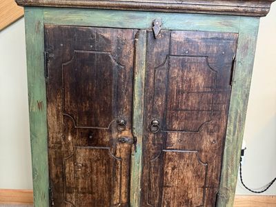 Handcrafted Rustic Mexican Pine Cabinet | Hacienda / Southwestern Solid Wood Accent Cabinet