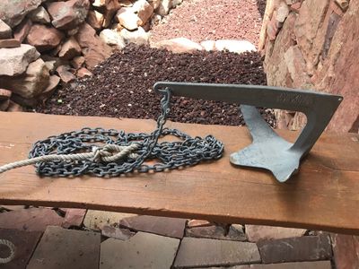 Bruce Anchor - 22 lbs. 10 Kg Hot Dipped Galvanized Steel (Authentic