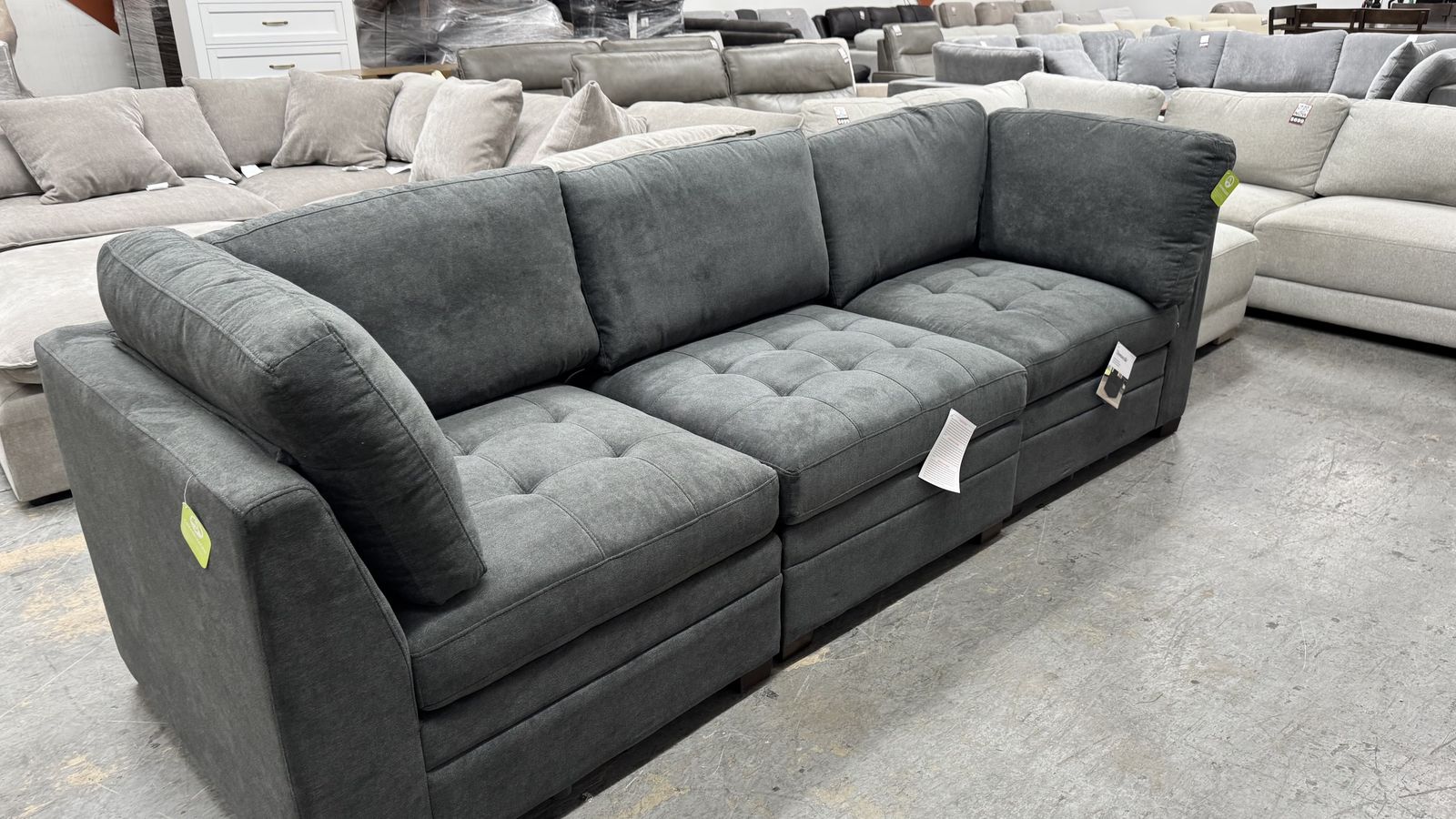 Sofa Modular 3 Pc Fabric Corner