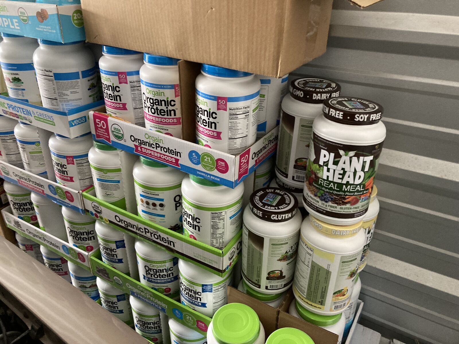 Orgain Organic Protein and Greens  Expired   Plant Head