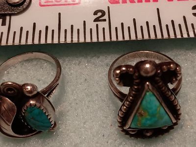 Vintage Sterling Turquoise Rings