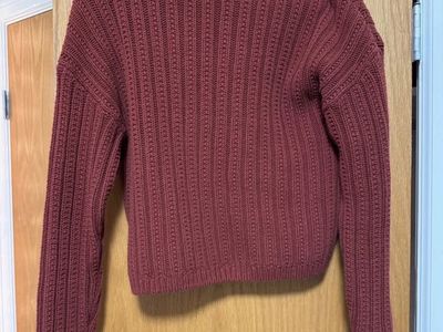 Universal Thread Women's Rust Knit Crewneck Sweater Size Small