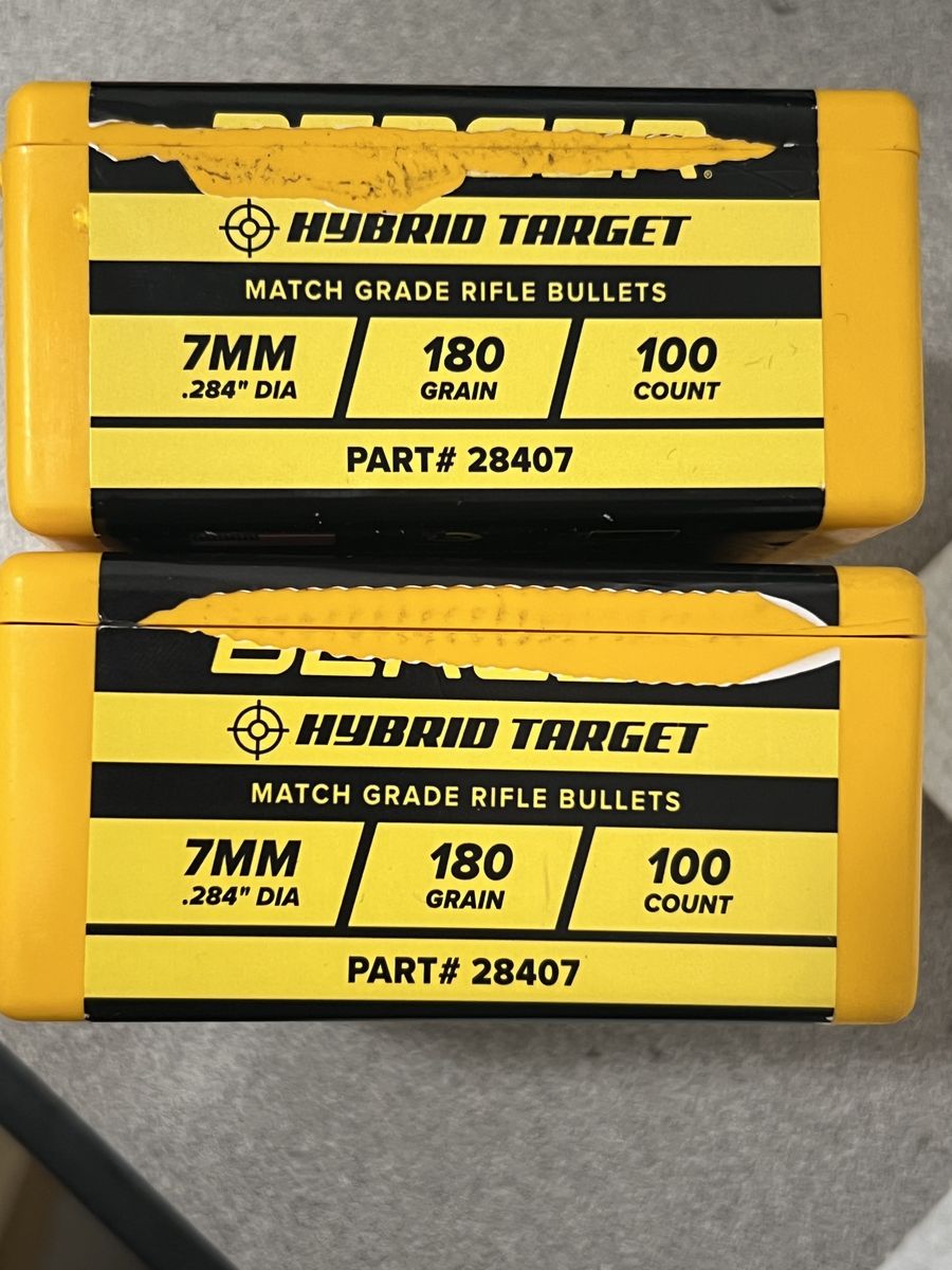 7mm 180 Gr Berger Hybrid Target Projectiles