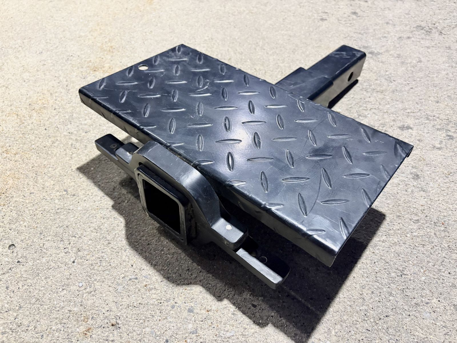 Solid Steel 2" Hitch Receiver Extender With Step