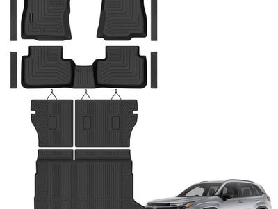All-Weather Floor Mats for 2026 2025 Subaru Forester Hybrid Upgrade Trunk