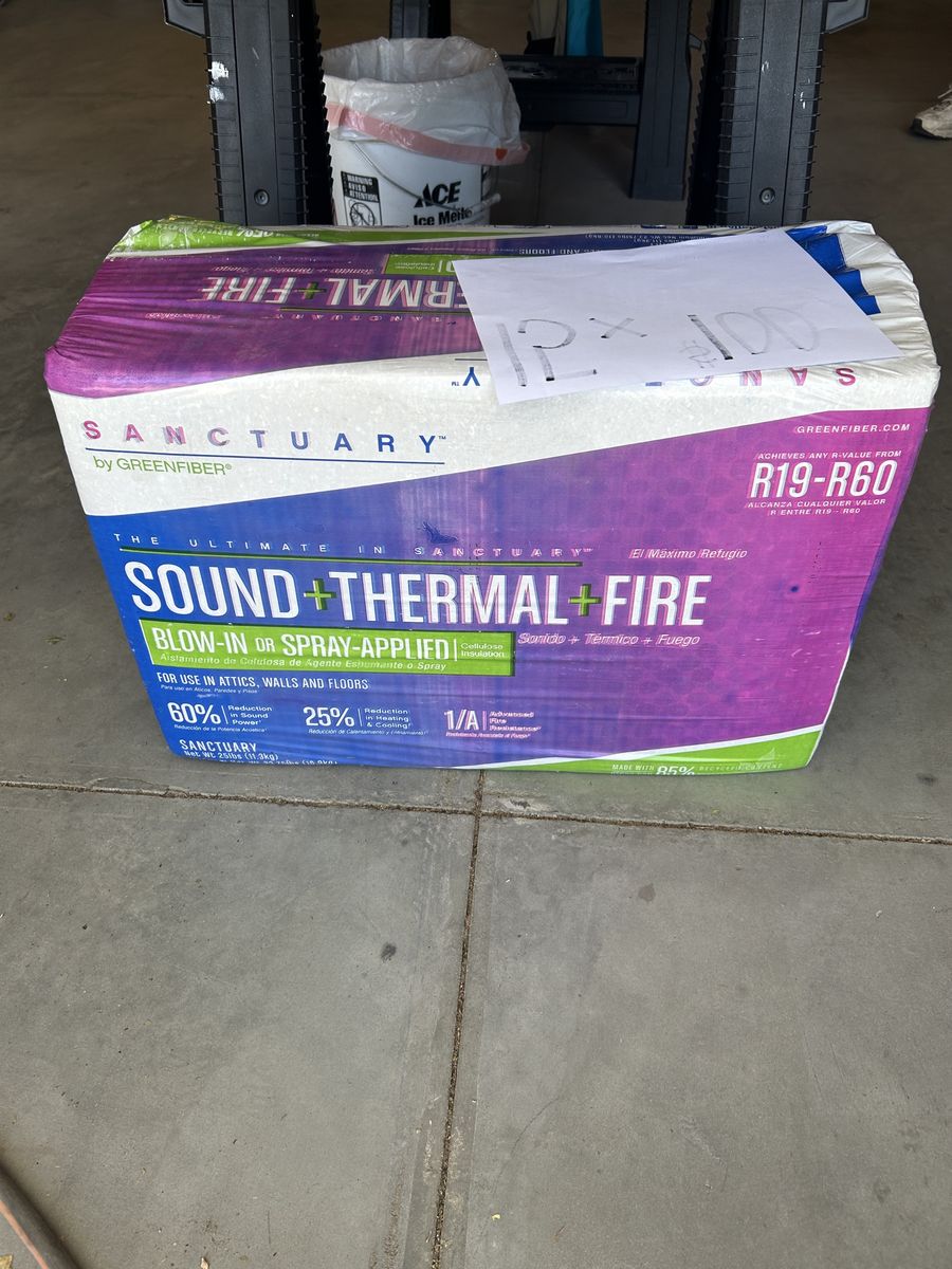 15 units Green fiber insulation R-19