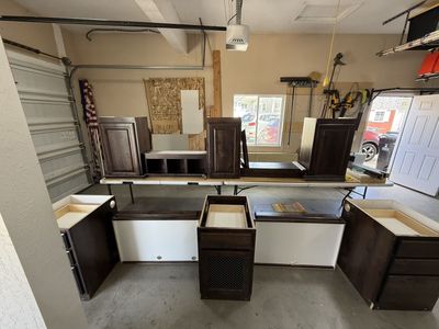 Knotty alder cabinets