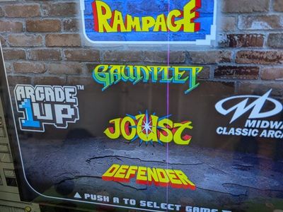 Arcade1Up Midway Classic Arcade Machine: Rampage, Gauntlet, Joust, Defender with matching stand