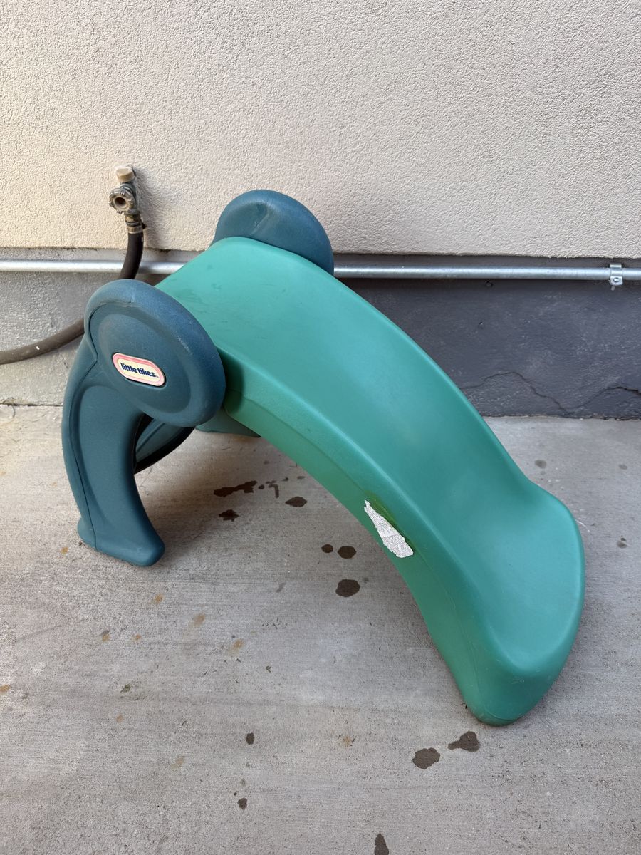 Thick little tikes toddler slide folds up great.