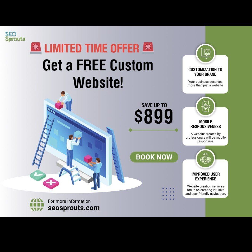 FREE! Website W/ purchase of SEO Marketing