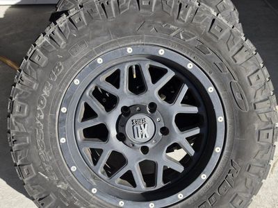Tundra wheels, tires and lug nuts. Nitto Ridge Grappler 285/70R18 Tires on XD Series Rims - 6/32" Tread, Set of 4