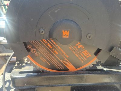 WEN 14" 66T Carbide Teeth Metal Cut-Off Saw Blade, 1600 Max RPM
