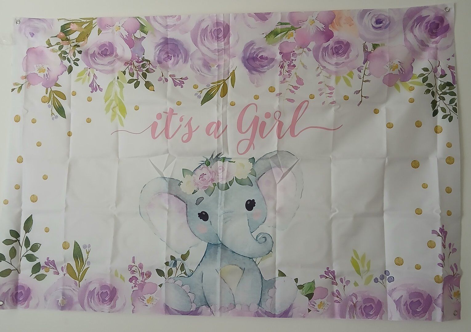 babyshower elephant banner