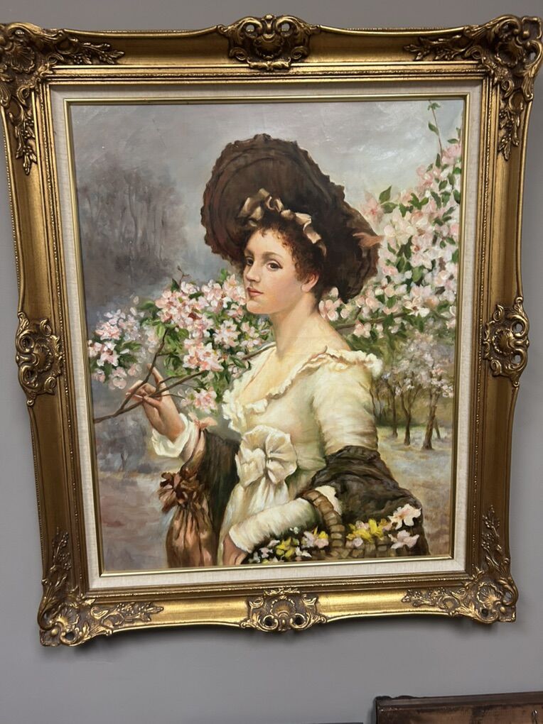 vintage Original Framed Painting