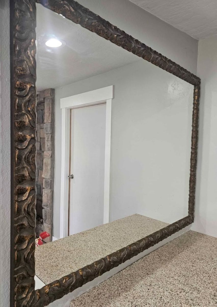 Large Mirror With Italian Molding Frame