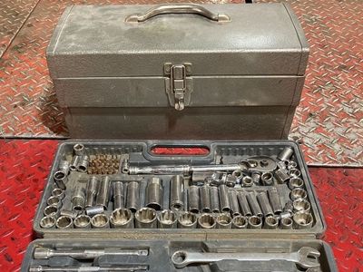 Popular Mechanix tool set and toolbox