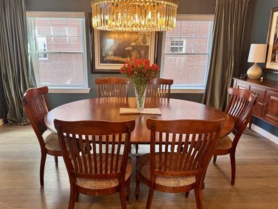 Dining Table and Chairs with Sideboard