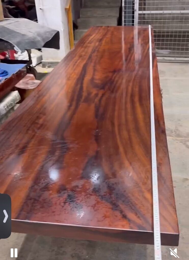 13' Long Solid Wood Dining Table