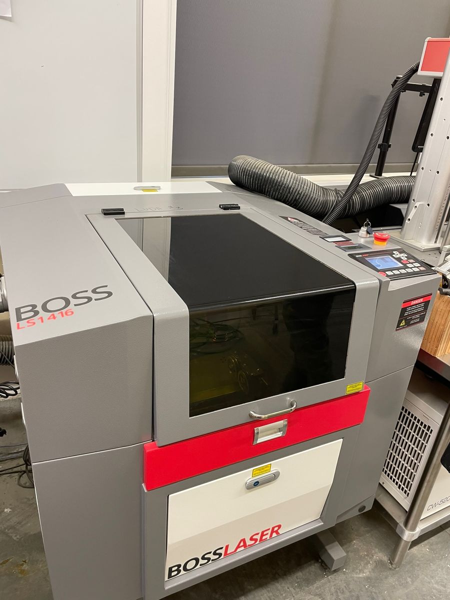 Boss Laser Engraver/ Cutter, With Chiller & Rotary