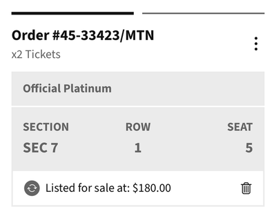 Yungblud Sec 7 Row 1 - Losing Money cuz I can't go and want to get them sold - $120 a piece