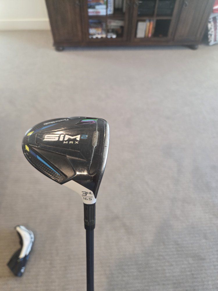 TaylorMade SIM2 MAX-D 3HL 16.5 Fairway Wood Ventus FW 6-S Fujikura Golf Pride Grip