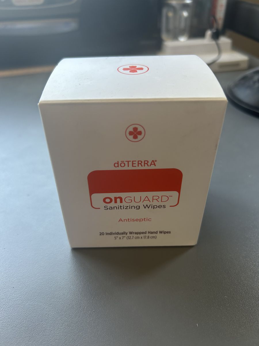 New doTERRA On Guard Sanitizing Wipes – 20 Individually Wrapped