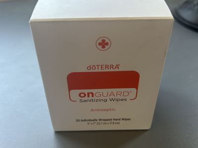 New doTERRA On Guard Sanitizing Wipes – 20 Individually Wrapped