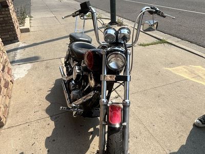 Red And Black 1987 Harley Davidson Fxr