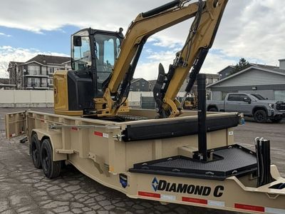 CAT 304 Mini Excavator + 7x16 Dump Trailer – Dig & Haul Combo Rental - 40 class/4ton