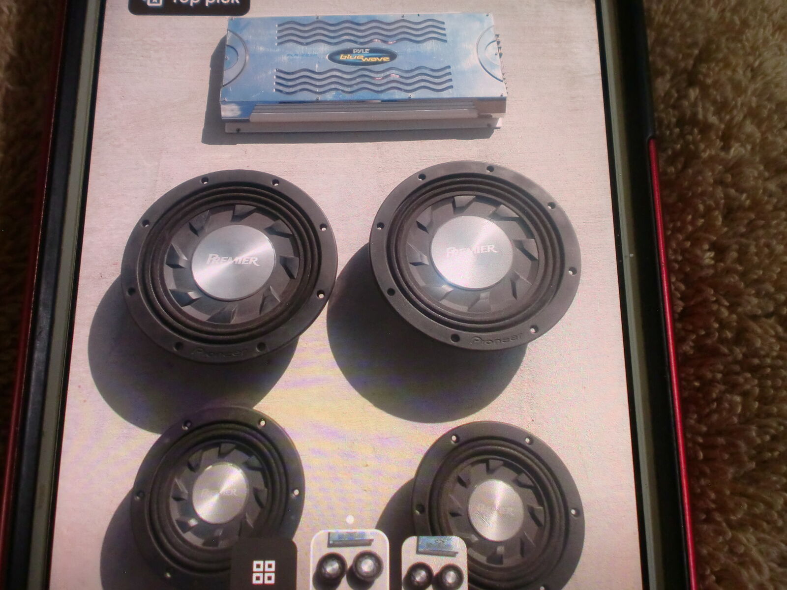 Pyle 4000 watt Amp w/ 4 subwoofers