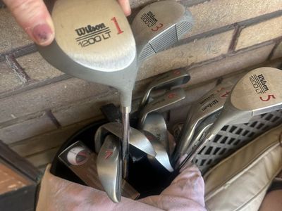 Wilson 1200 LT Clubs w bag and cart