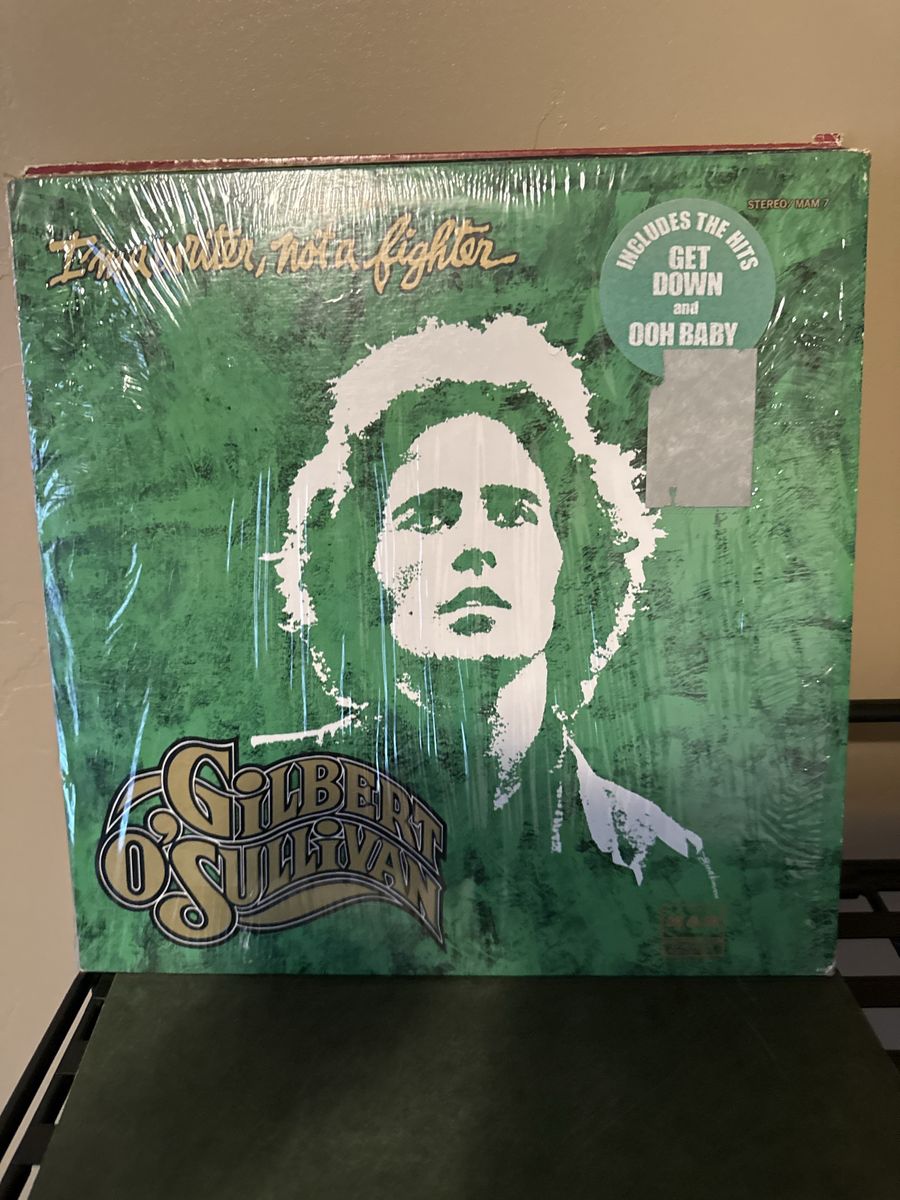 Gilbert O'Sullivan I'm A Writer Not A Fighter Vinyl Record LP MAM 7