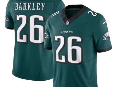 NEW WITH TAGS PHILADELPHIA EAGLES SAQUON BARKLEY NIKE NFL STITCHED JERSEY MEN'S LARGE THRU 3XL
