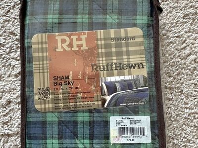 New Ruff Hewn Big Sky Std Sham 20x26 Blue Camo